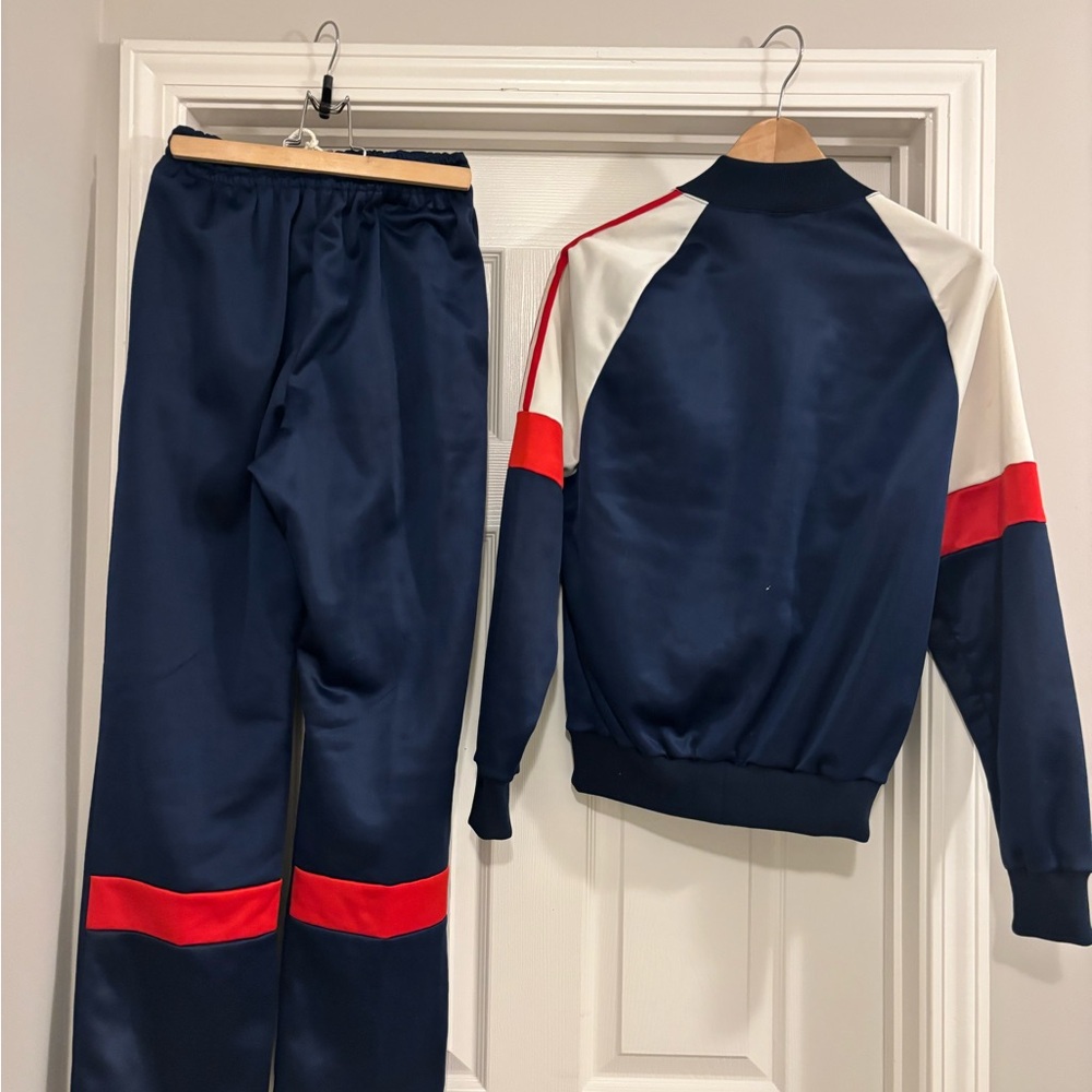 adidas Originals Navy and Red Tracksuit - Picture 2 of 4